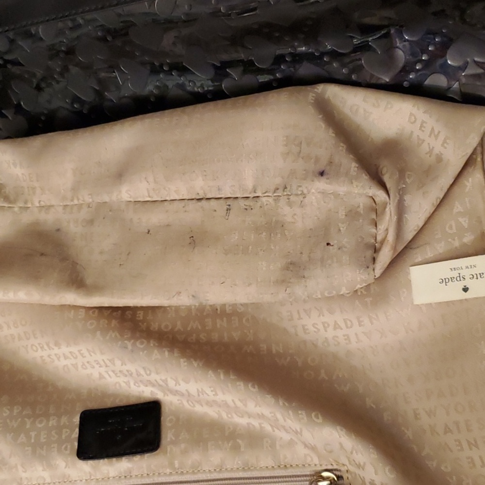 *Kate Spade Black patent leather shoulder tote bag - Picture 7 of 15